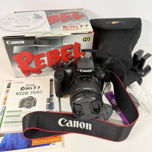 Canon eos rebel dslr camera - t3,