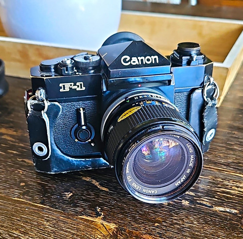 Canon black 35mm - canon, f-1